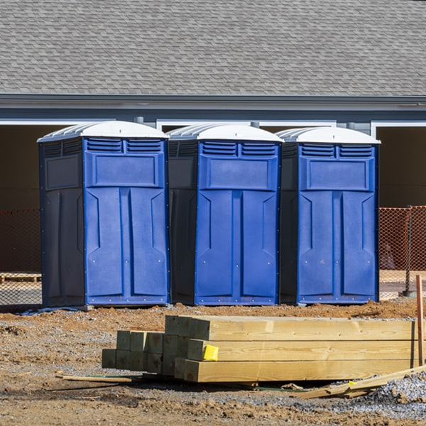 how can i report damages or issues with the porta potties during my rental period in Knott